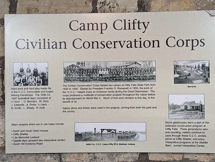 Nature Center display at Clifty Falls State Park