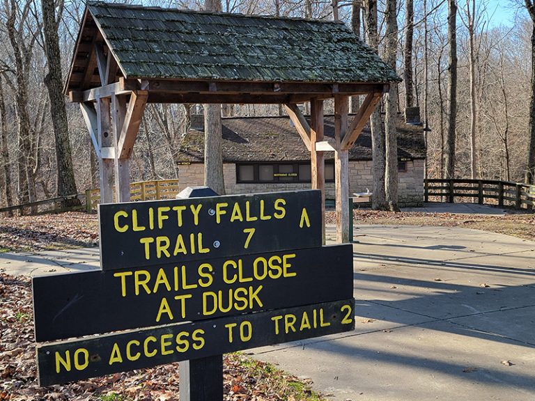 Clifty Shelter area at Clifty Falls State Park