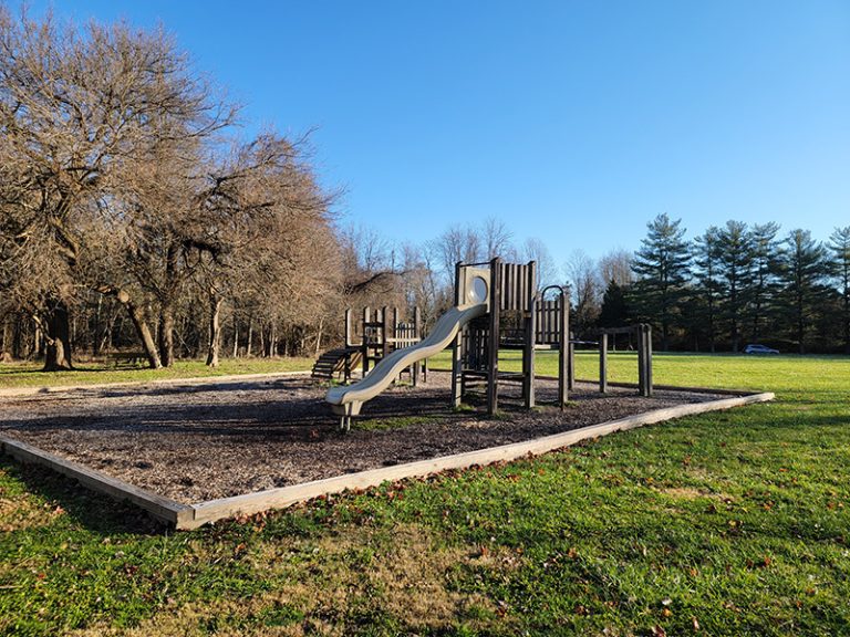 Cragmont Shelter playground at Clifty Falls State Park