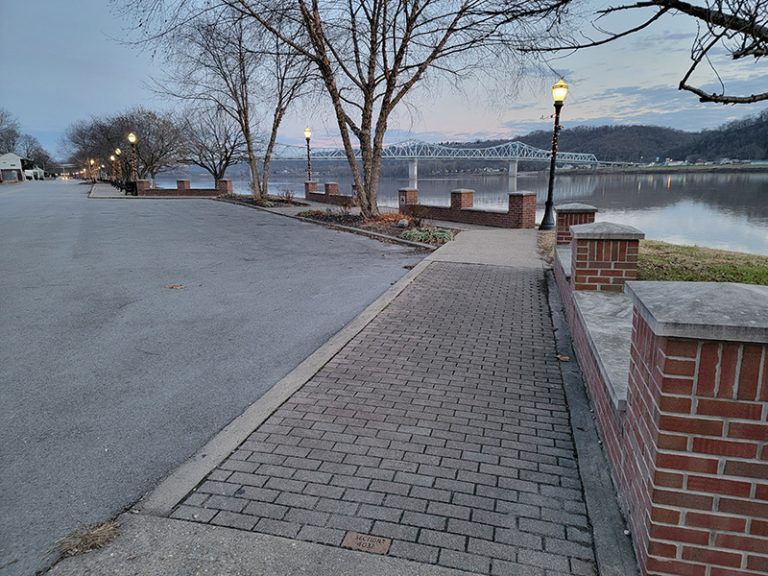 Riverwalk in Madison, Indiana near Clifty Falls State Park