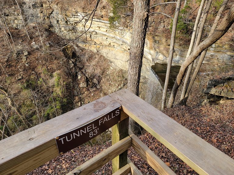 Tunnel Falls at Clifty Falls State Park