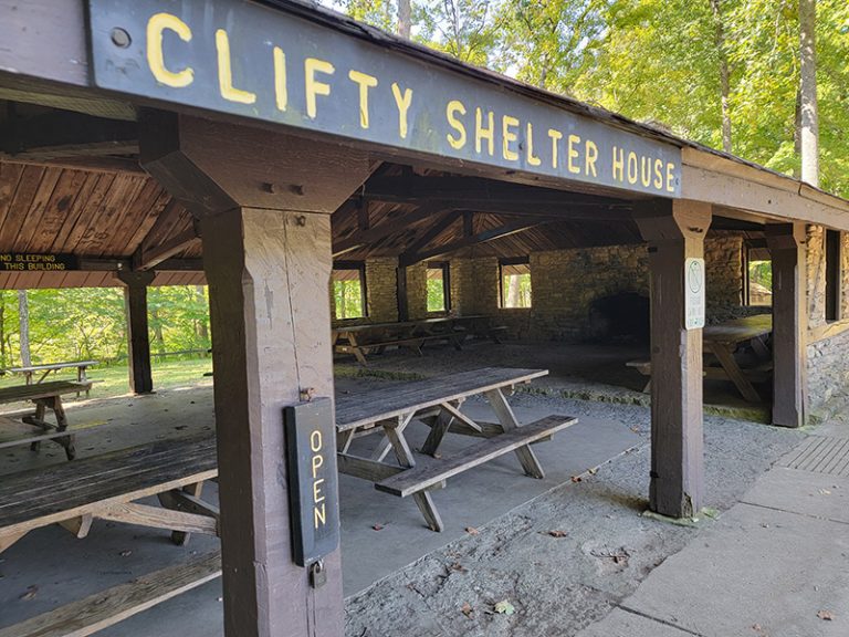 Clifty Shelter House at Clifty Falls State Park